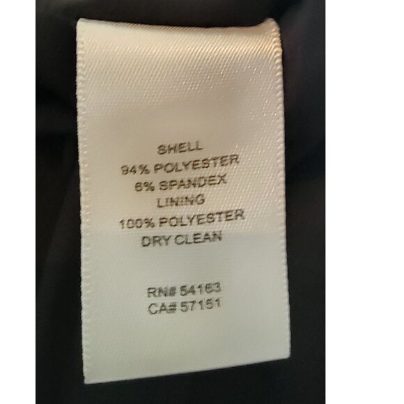 Eliza J Sleeveless Peplum Dress with Embellished Neckline, Black, Womens Size 10 - Picture 8 of 9